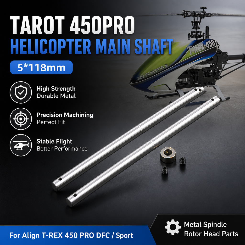 Rc Helicopter Nitro - Tarot 450PRO Helicopter Main Shaft 5*118mm