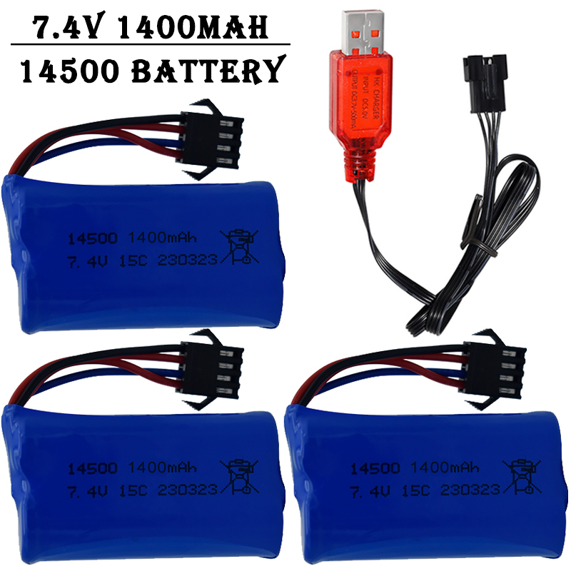 7.4V 1400mAh 14500 lithium-ion - Rc Helicopter Parts ulasan dan harga