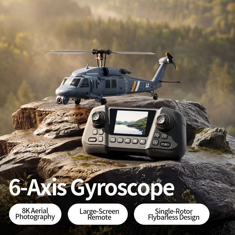 Single-Rotor Flybarless Design - Rc Helicopter Single Rotor ulasan dan harga
