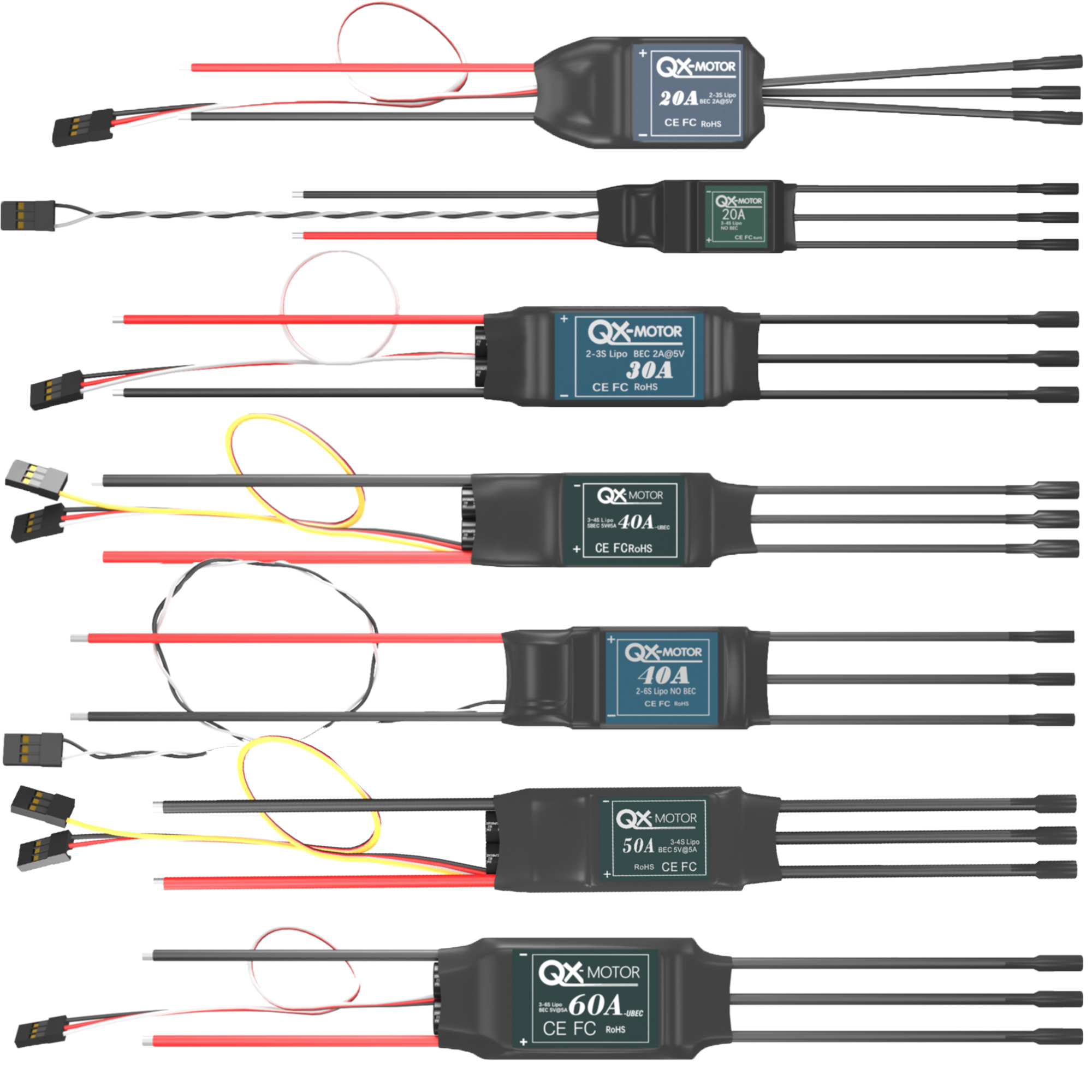 QX-MOTOR Brushless ESC series  - Rc Helicopter Motor ulasan dan harga
