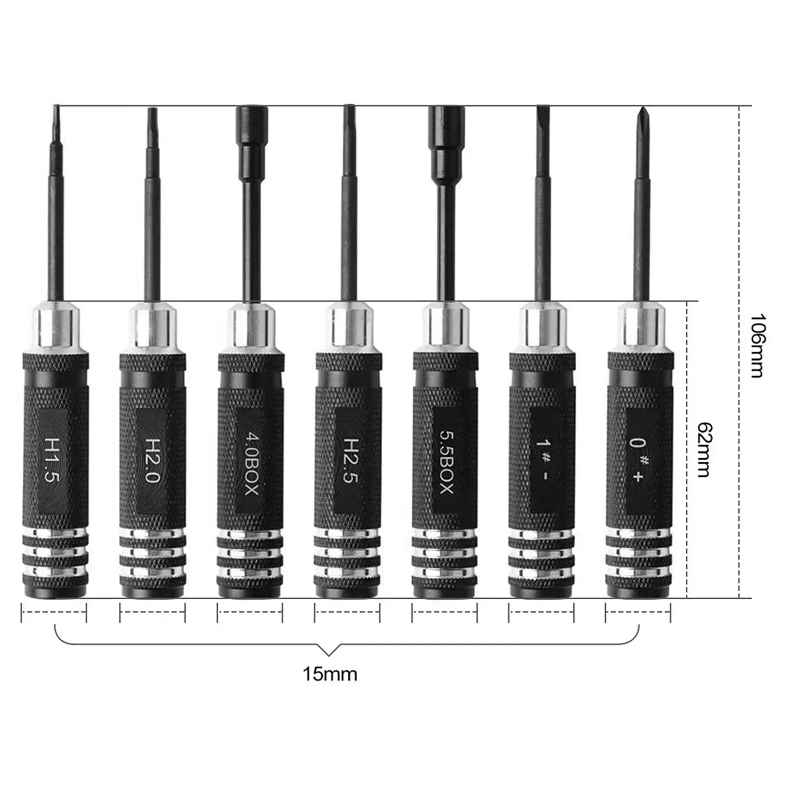 7 pcs Steel Screwdriver Set RC - Rc Helicopter Tool Kit ulasan dan harga