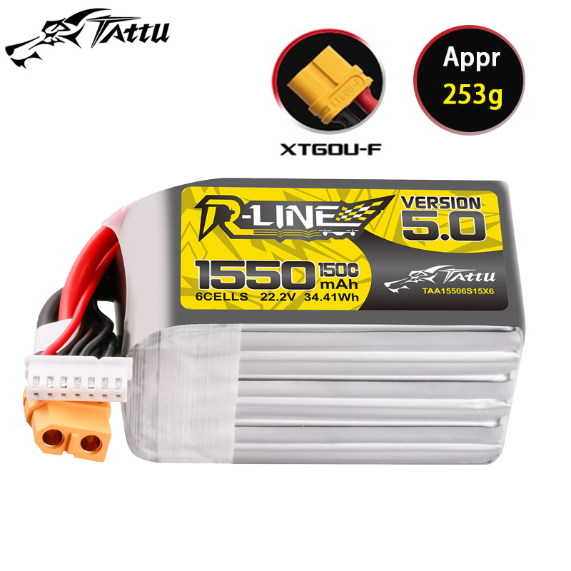 TATTU-R-LINE 5.0 22.2V 1550mAh - Rc Helicopter Parts ulasan dan harga