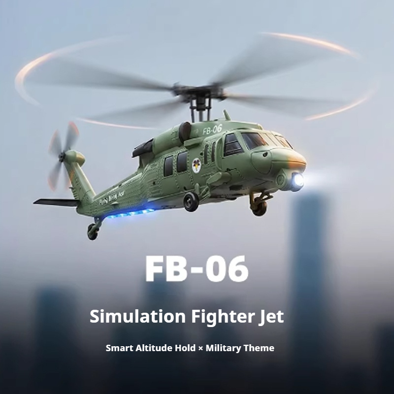 FB-06 Black Hawk Remote Contro - Rc Helicopter Gyro ulasan dan harga