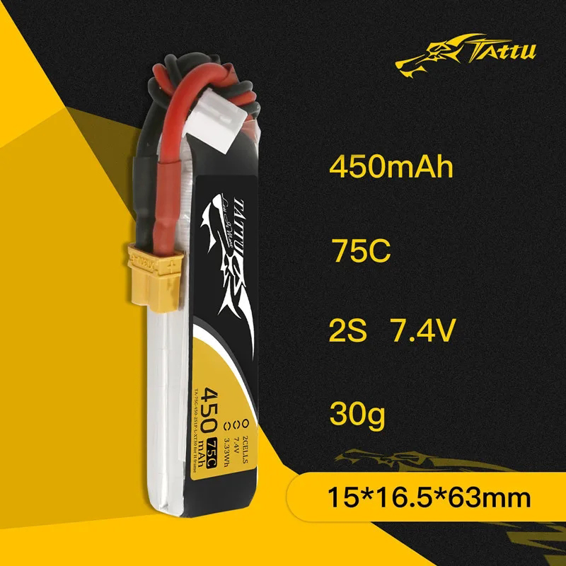 3Pcs NEW TATTU 450/500/550mAh  - Rc Helicopter Parts ulasan dan harga