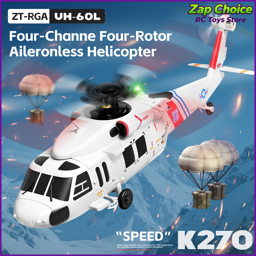 Wltoys K270 Black Hawk UH-60L  - Rc Helicopter Gyro ulasan dan harga