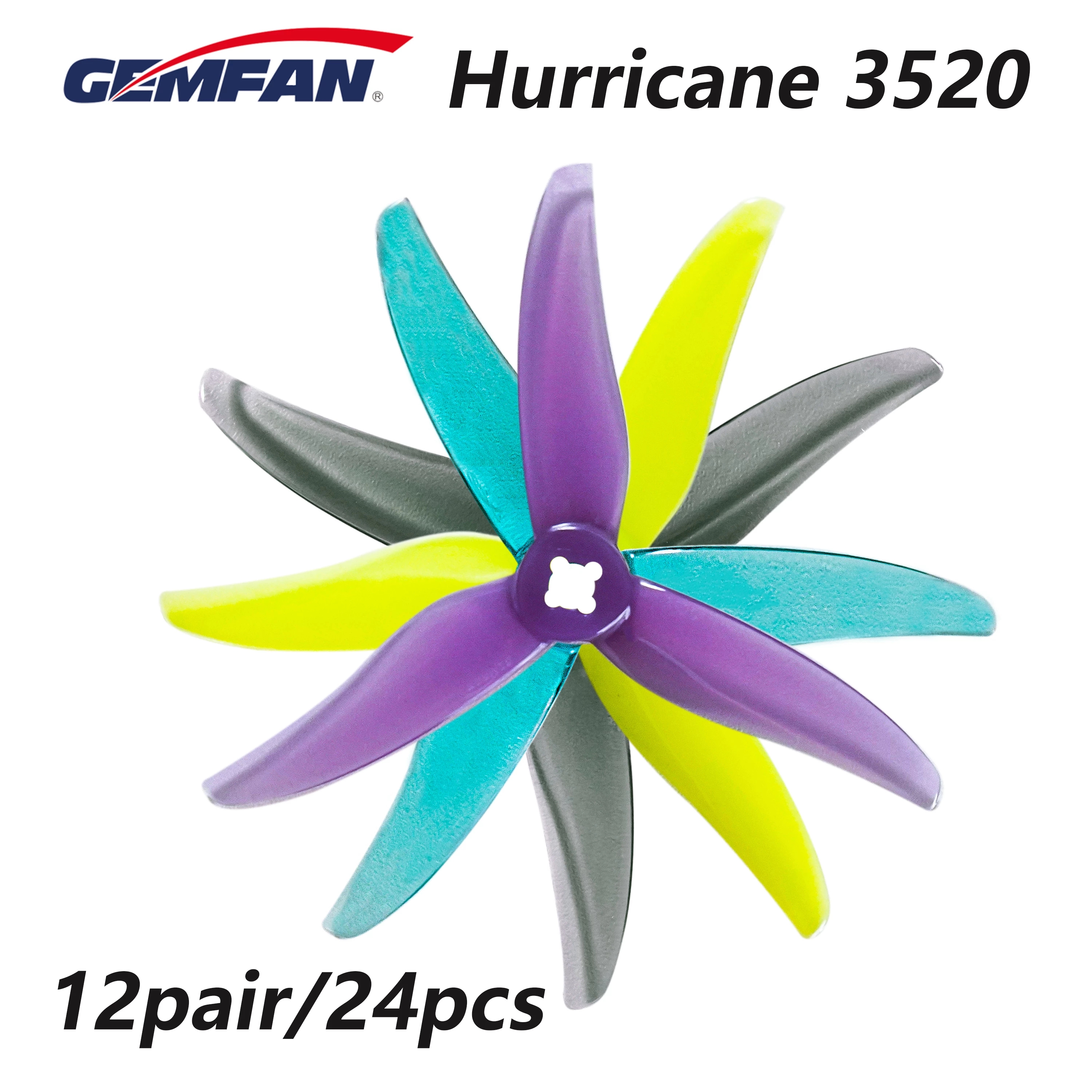 24pcs/12pairs Gemfan Hurricane - Rc Helicopter Blade ulasan dan harga